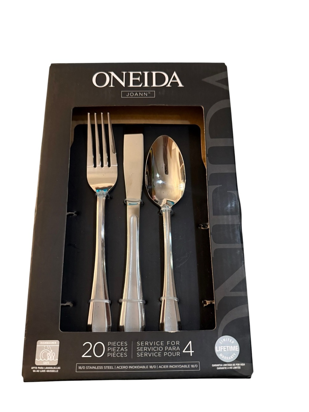 Oneida Joann 20 Pc Stainless Flatware Set Service for 4